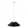 Lámpara de techo CARMEN. Metal cono negro y módulo blanco. LED 9W