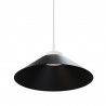 Lámpara de techo CARMEN. Metal cono negro y módulo blanco. LED 9W
