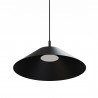 Lámpara de techo VALENTINA.Metal cono negro y módulo negro.LED 18W