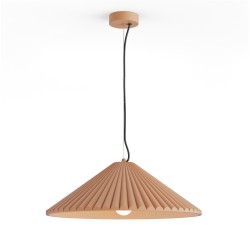 Lámpara de techo ELENA.Pantalla yeso color arcilla Ø 50cm.1xE27|Sulion