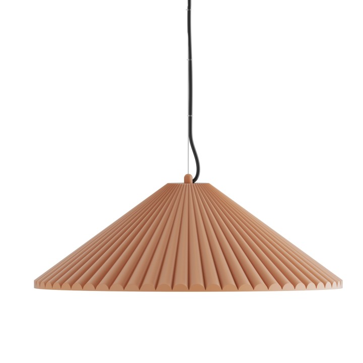 Lámpara de techo ELENA.Pantalla yeso color arcilla Ø 50cm.1xE27|Sulion