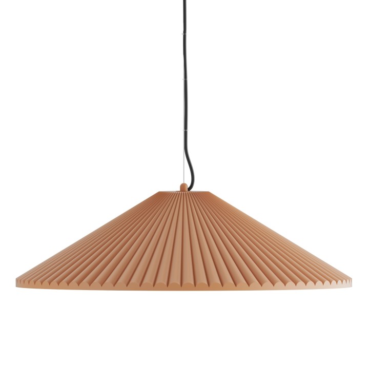 Lámpara de techo ELENA.Pantalla yeso color arcilla Ø 60cm.1xE27|Sulion