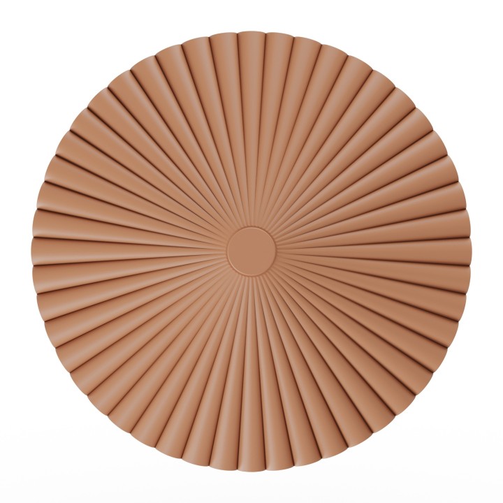 Aplique ELENA. Yeso de color arcilla. LED 9W 2700k.  Ø 30cm|Sulion