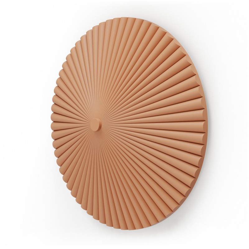 Aplique ELENA.Yeso de color arcilla. LED 12W 2700k. Ø 50cm|Sulion