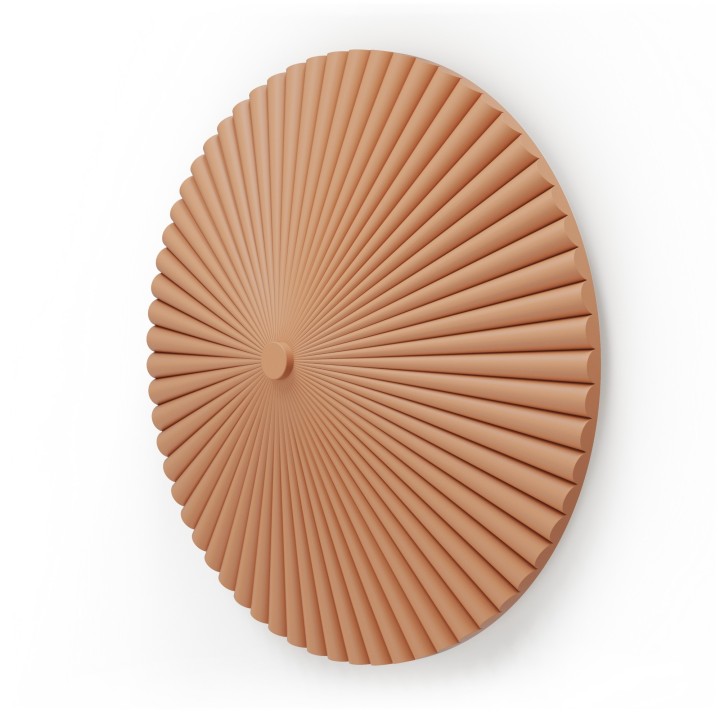 Aplique ELENA.Yeso de color arcilla. LED 12W 2700k. Ø 50cm|Sulion