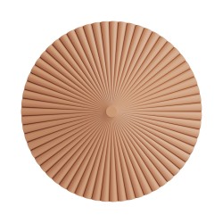 Aplique ELENA.Yeso de color arcilla. LED 12W 2700k. Ø 50cm|Sulion