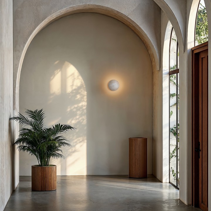 Aplique VITA. Travertino beige . LED 10W CCT 2700-3200-4000K | Sulion