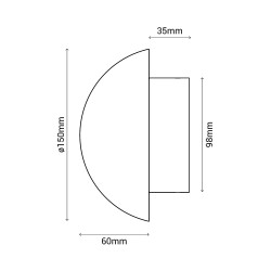Aplique VITA. Travertino beige . LED 10W CCT 2700-3200-4000K | Sulion