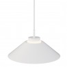 Lámpara de techo CARMEN. Metal cono blanco y módulo blanco. LED 9W