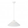Lámpara de techo CARMEN. Metal cono blanco y módulo blanco. LED 9W