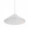 Lámpara de techo CARMEN. Metal cono blanco y módulo blanco. LED 9W
