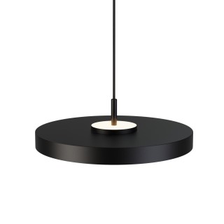 Lámpara de techo VALENTINA.Metal acabado negro y módulo negro. LED 18W