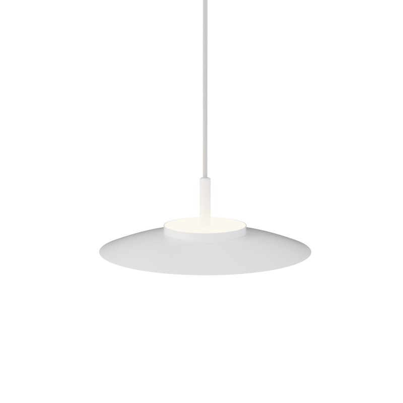 Lámpara de techo VALENTINA.Metal plano S blanco y módulo blanco.LED18W