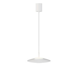 Lámpara de techo VALENTINA.Metal plano S blanco y módulo blanco.LED18W