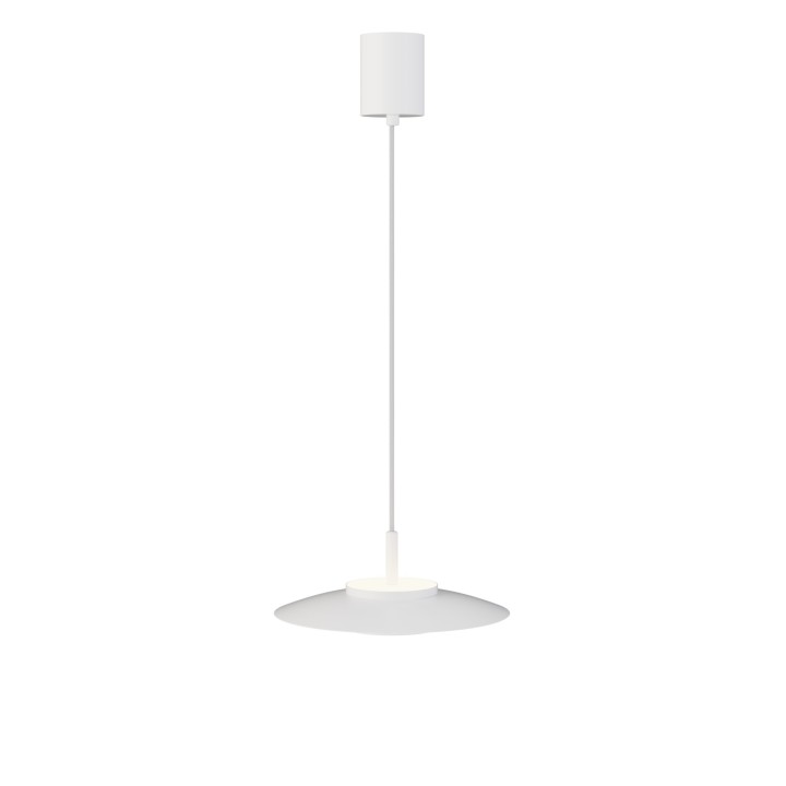 Lámpara de techo VALENTINA.Metal plano S blanco y módulo blanco.LED18W