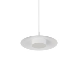 Lámpara de techo VALENTINA.Metal plano S blanco y módulo blanco.LED18W