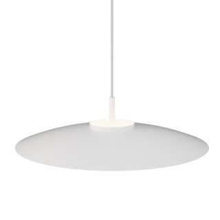 Lámpara de techo VALENTINA.Metal plano blanco y módulo blanco.LED18W