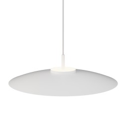 Lámpara de techo VALENTINA.Metal plano blanco y módulo blanco.LED18W