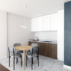 Lámpara de techo VALENTINA.Metal acabado blanco y módulo blanco.LED18W