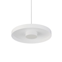 Lámpara de techo VALENTINA.Metal acabado blanco y módulo blanco.LED18W