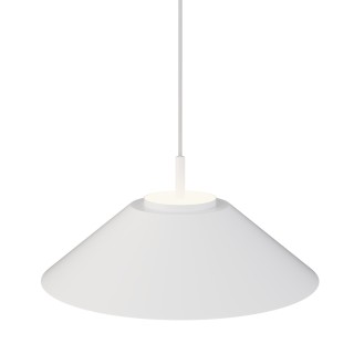 Lámpara de techo VALENTINA.Metal cono blanco y módulo blanco. LED 18W