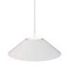 Lámpara de techo VALENTINA.Metal cono blanco y módulo blanco. LED 18W
