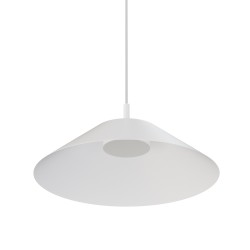 Lámpara de techo VALENTINA.Metal cono blanco y módulo blanco. LED 18W
