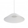Lámpara de techo VALENTINA.Metal cono blanco y módulo blanco. LED 18W