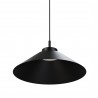 Lámpara de techo CARMEN. Metal cono negro y módulo negro. LED 9W