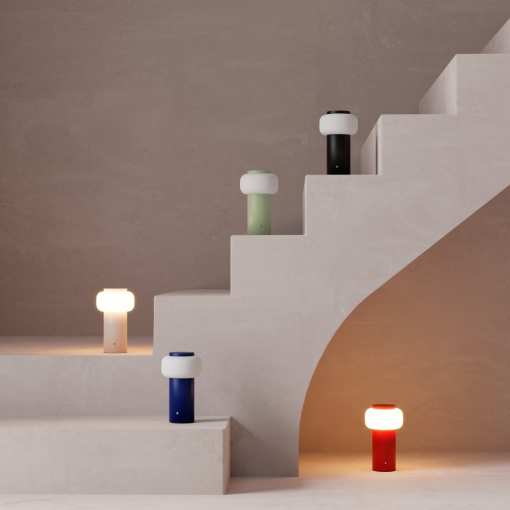 Sobremesa portátil MIMO LED 2W color negro con IP44 | Sulion