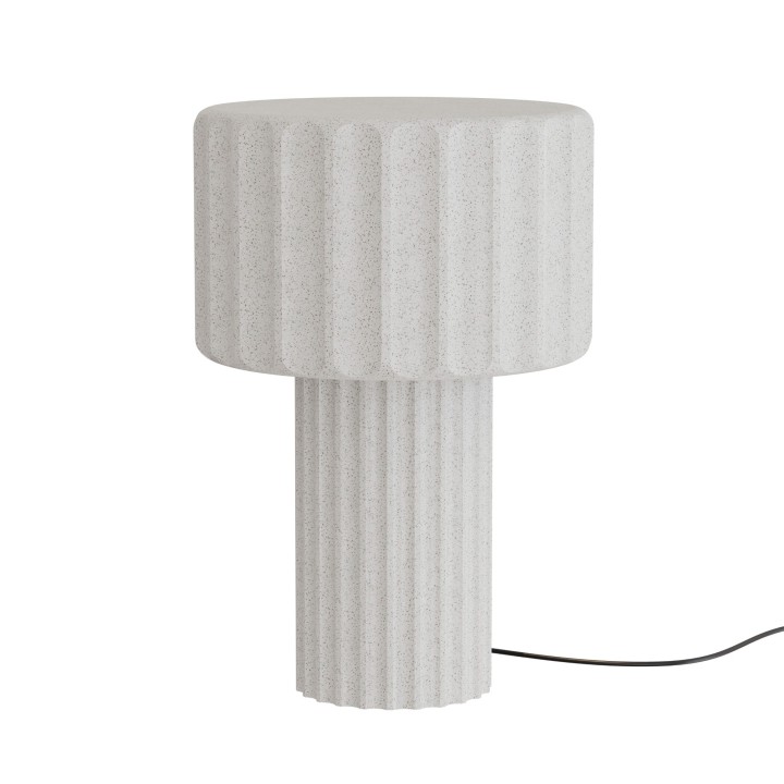 Sobremesa OLIMPIA. Hormigón blanco. 2xE27 |Sulion