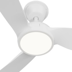 Ventilador de techocon luz DANA blanco IP66 - Sulion