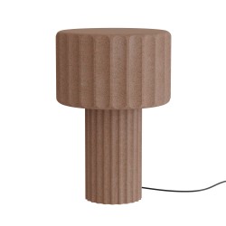 Sobremesa OLIMPIA. Hormigón rojo. 2xE27 |Sulion