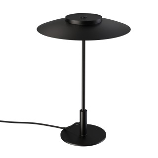 Sobremesa VALENTINA. Metal negro y tulipa acabado negro. LED 9W. CCT