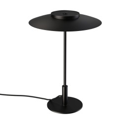 Sobremesa VALENTINA. Metal negro y tulipa acabado negro. LED 9W. CCT