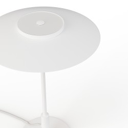 Sobremesa VALENTINA. Metal blanco y tulipa acabado blanco. LED 9W. CCT