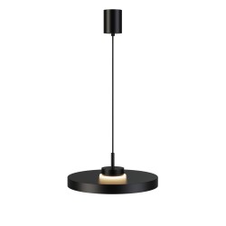 Lámpara de techo CARMEN. Metal acabado negro y módulo negro. LED 9W