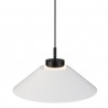 Lámpara de techo CARMEN. Metal cono blanco y módulo negro. LED 9W