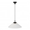 Lámpara de techo CARMEN. Metal cono blanco y módulo negro. LED 9W