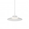 Lámpara de techo CARMEN. Metal plano S blanco y módulo blanco. LED 9W