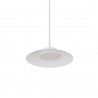 Lámpara de techo CARMEN. Metal plano S blanco y módulo blanco. LED 9W