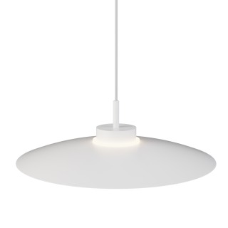 Lámpara de techo CARMEN. Metal plano acabado blanco y módulo blanco.9W