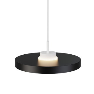 Lámpara de techo CARMEN. Metal acabado negro y módulo blanco. LED 9W