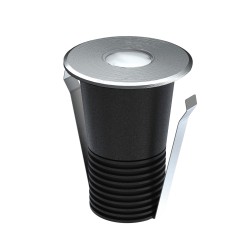 Empotrable suelo COBSOIL LED 1,5W acero 2700K y ángulo 15° | Sulion