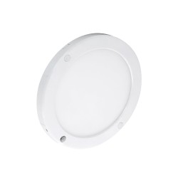 Plafón CIFO LED 20W redondo con sensor PIR en blanco mate | Sulion