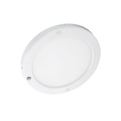 Plafón CIFO LED 20W redondo con sensor PIR en blanco mate | Sulion