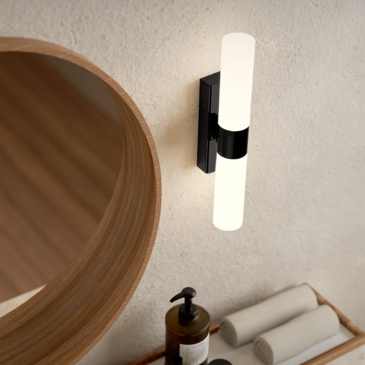 Aplique EGEO. Metal negro arenado. LED 6W | Sulion