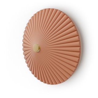 Aplique ELENA. Yeso de color arcilla. LED 9W 3000k. Ø 30cm|Sulion