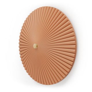 Aplique ELENA.Yeso de color arcilla. LED 12W 3000k. Ø 50cm|Sulion