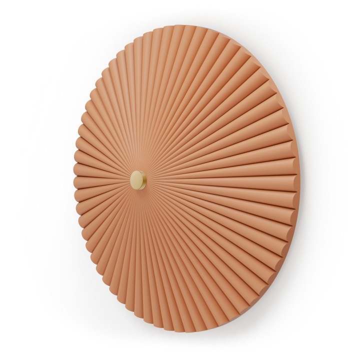 Aplique ELENA.Yeso de color arcilla. LED 12W 3000k. Ø 50cm|Sulion